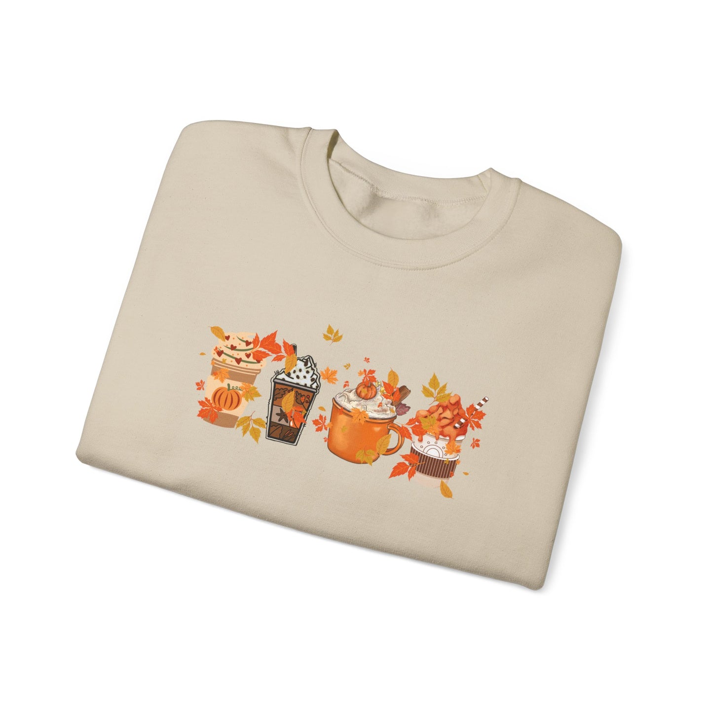 Cozy Coffee and Fall Leaves SWEATER