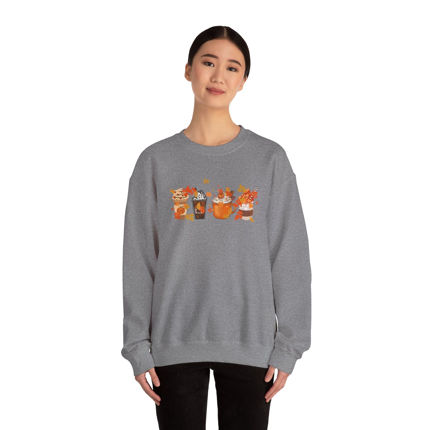 Cozy Coffee and Fall Leaves SWEATER