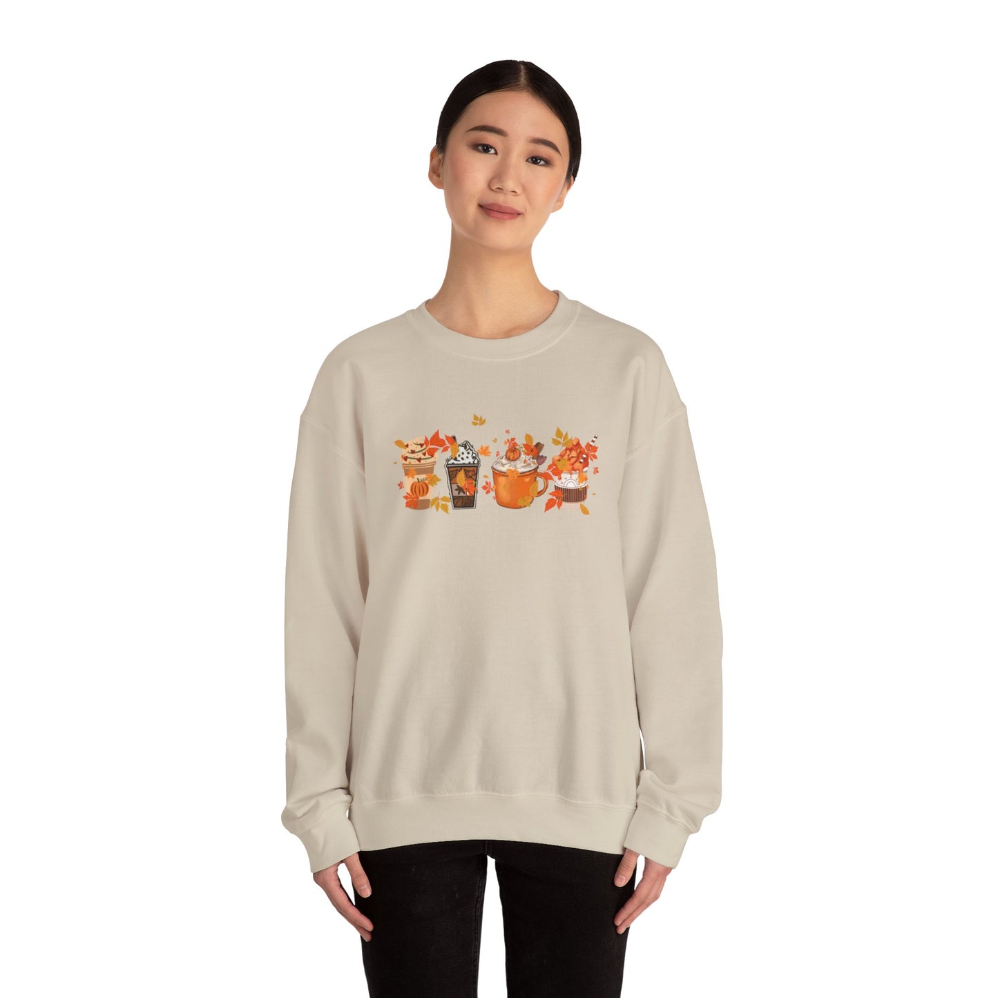 Cozy Coffee and Fall Leaves SWEATER
