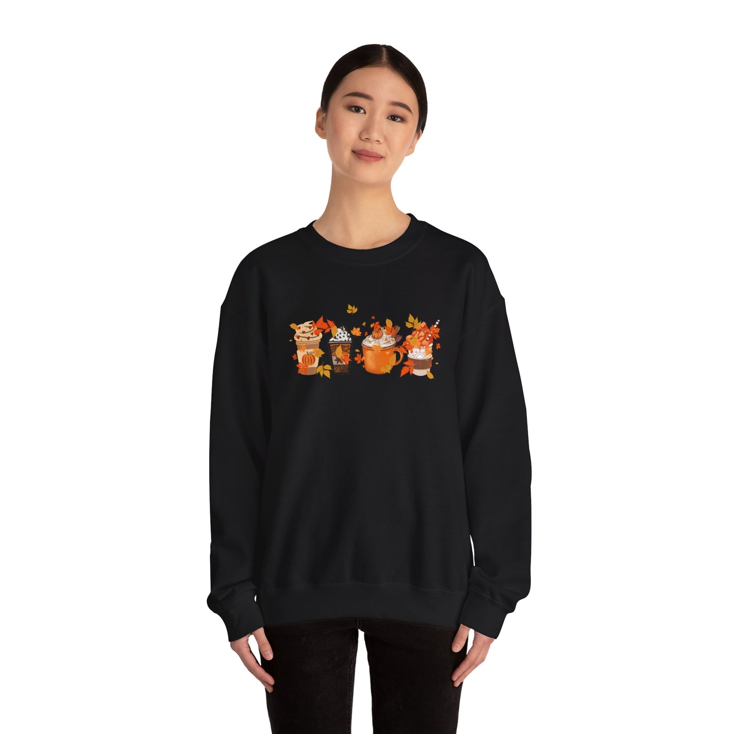 Cozy Coffee and Fall Leaves SWEATER