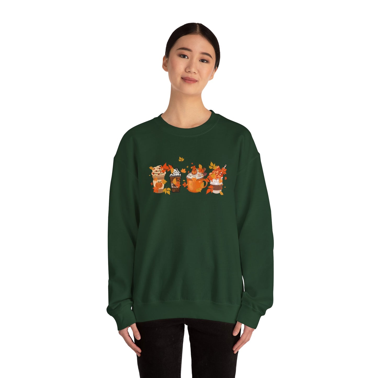 Cozy Coffee and Fall Leaves SWEATER