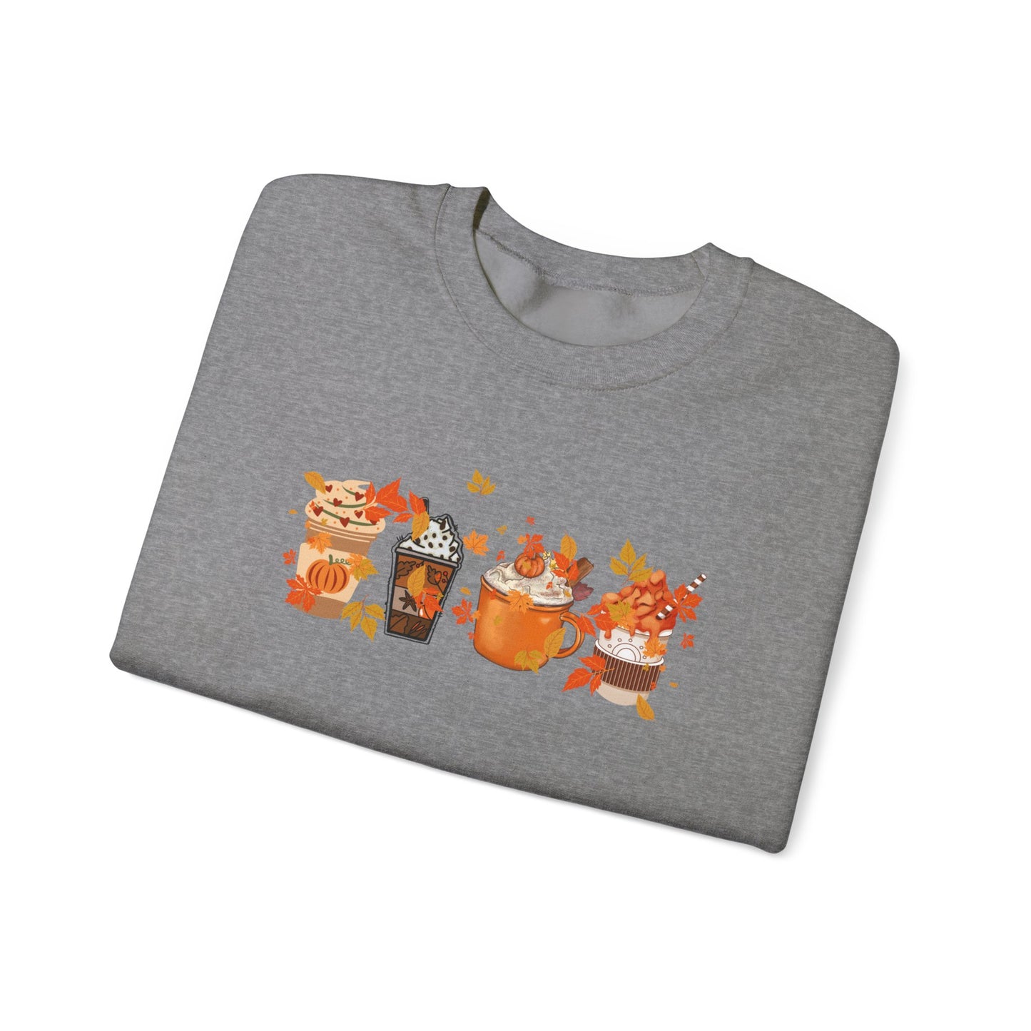 Cozy Coffee and Fall Leaves SWEATER