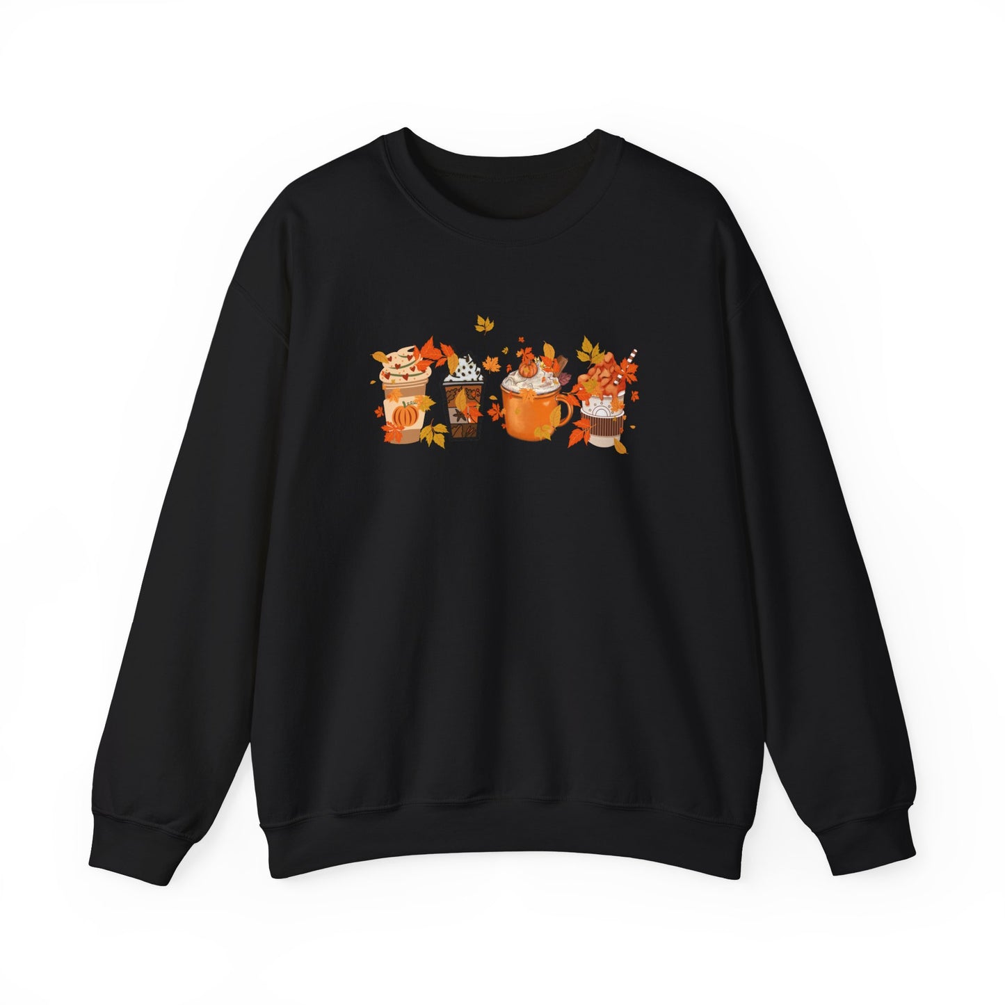 Cozy Coffee and Fall Leaves SWEATER