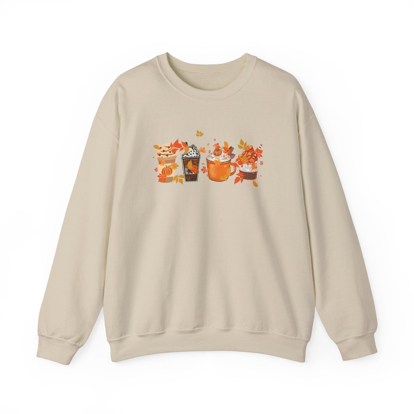 Cozy Coffee and Fall Leaves SWEATER